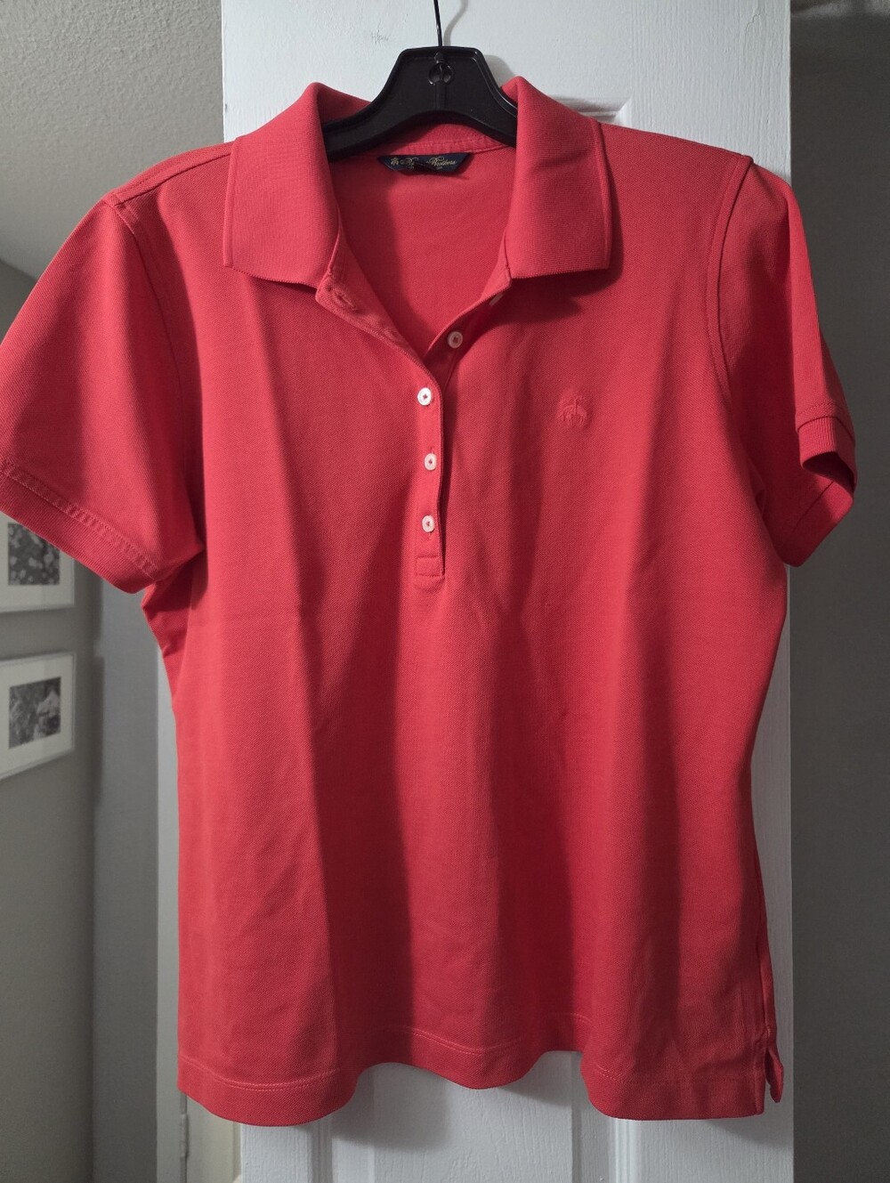Brooks Brothers Classic Red Women's Polo Top Sz L